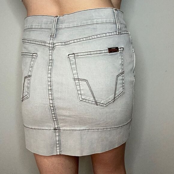 Fossil Brand Gray Mini Skirt Vintage - Picture 9 of 9